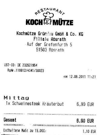 pbim Hffner Kochmtze Restaurant